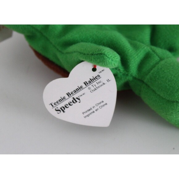 3 Set Ty 1993 Teenie Beanie Babies Legs Frog Speedy Turtle 3rd Gen 4020 4030 - Picture 11 of 11